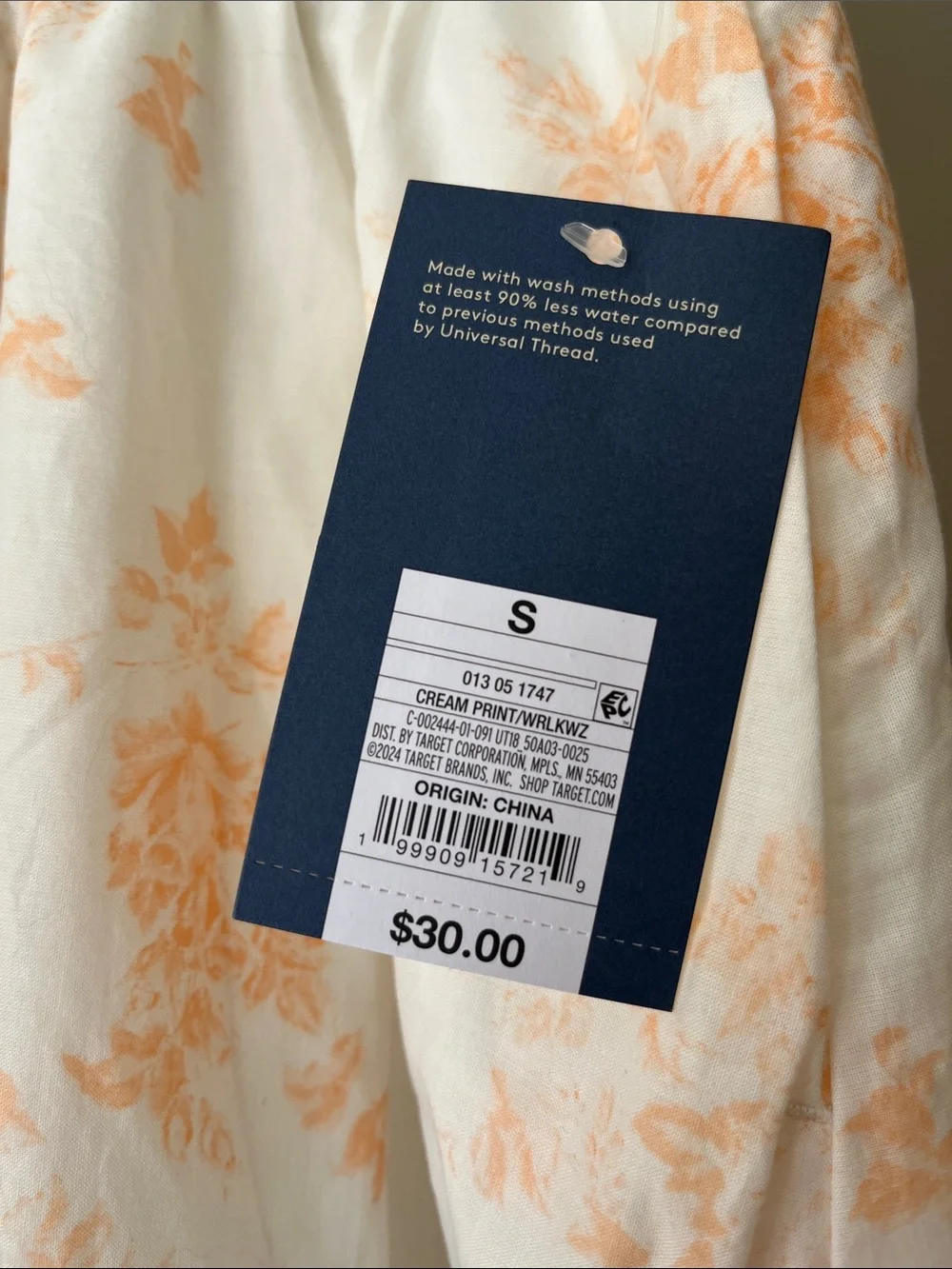 NWT Midi Maxi A-Line Skirt -Universal Thread Peach Floral Flower New with Tags S - Picture 3 of 6